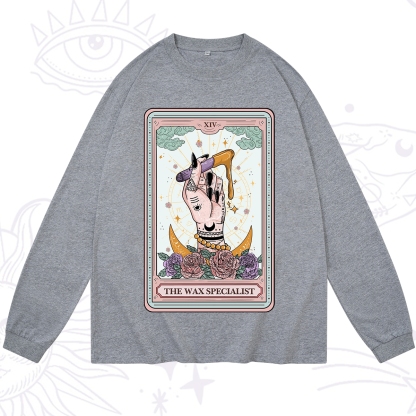 Purplehecate The Wax Specialist Tarot Card Long Sleeve T-Shirt