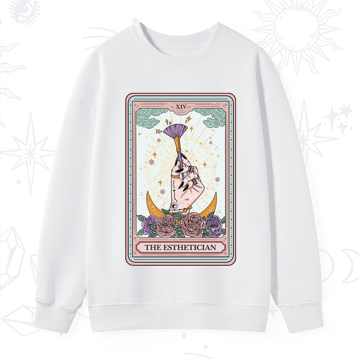 Purplehecate The Esthetician Tarot Card Sweatshirt