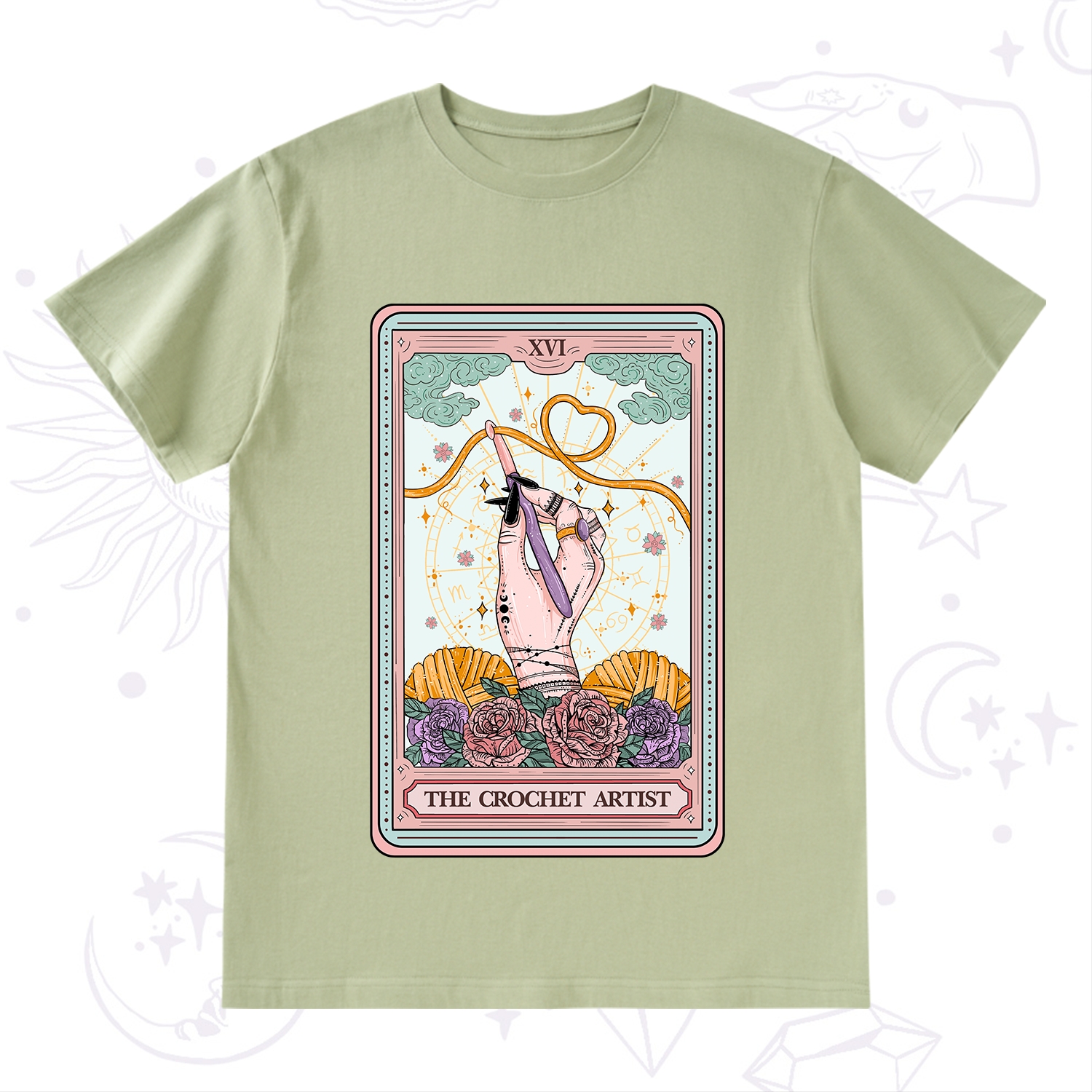 Purplehecate The Crochet Artist Tarot Card T-Shirt