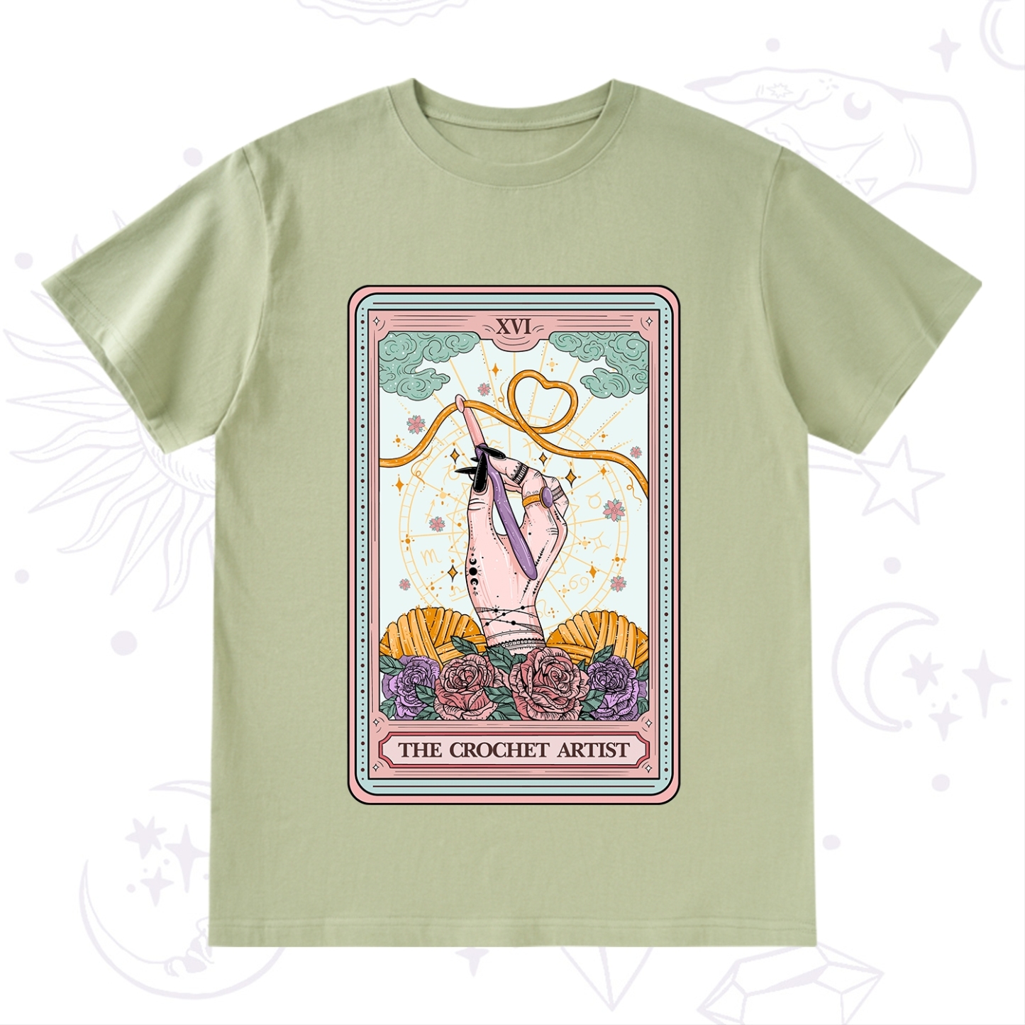 Purplehecate The Crochet Artist Tarot Card T-Shirt
