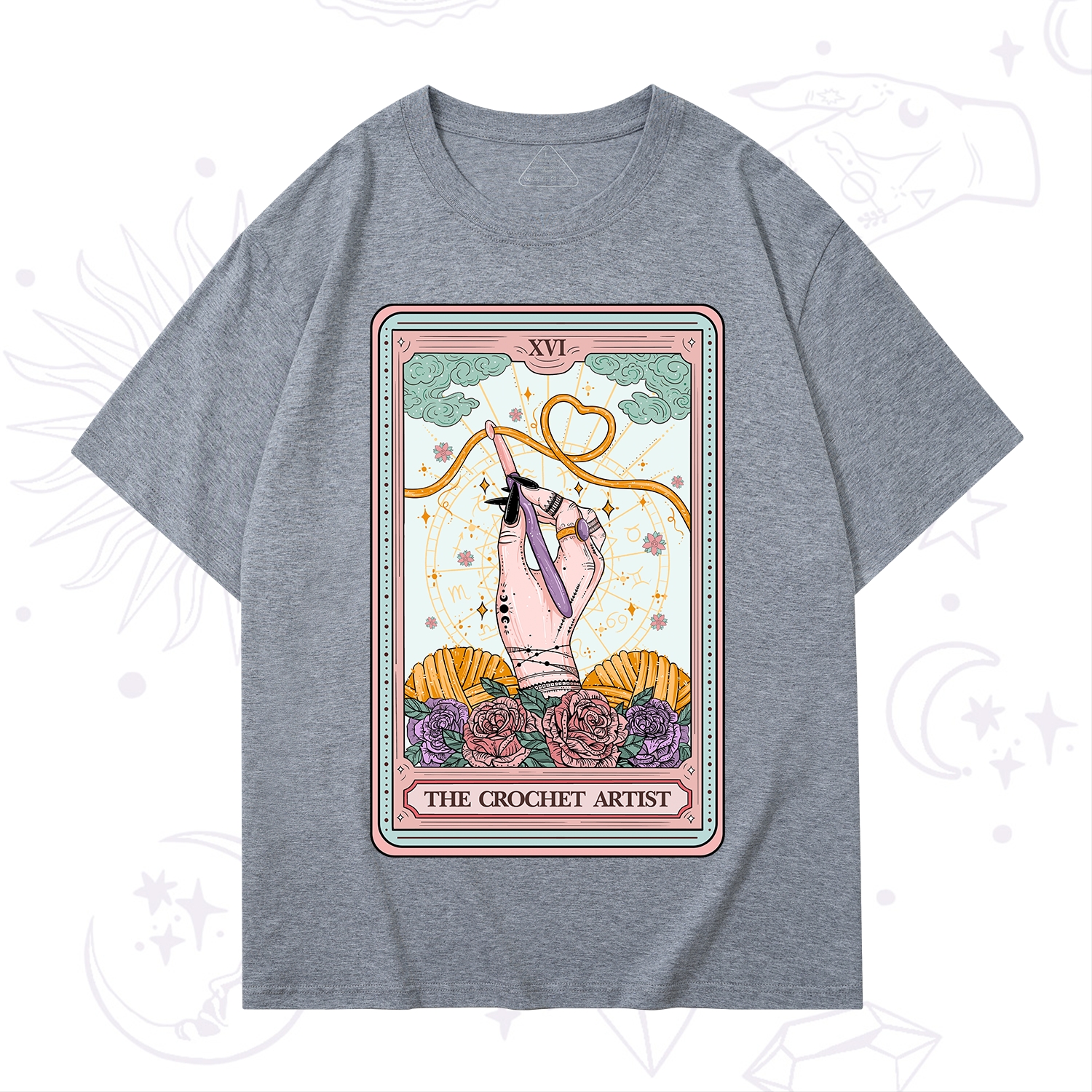 Purplehecate The Crochet Artist Tarot Card T-Shirt