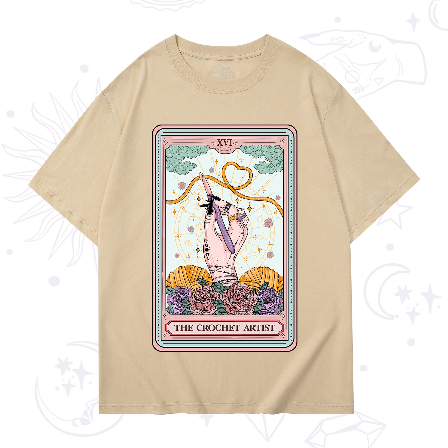 Purplehecate The Crochet Artist Tarot Card T-Shirt