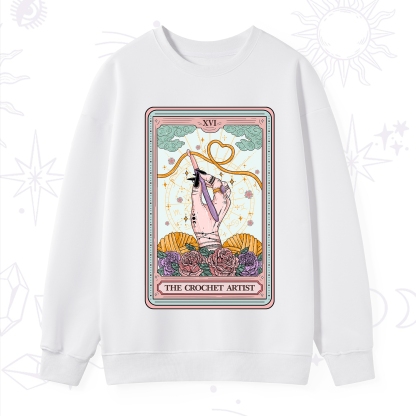 Purplehecate The Crochet Artist Tarot Card Sweatshirt