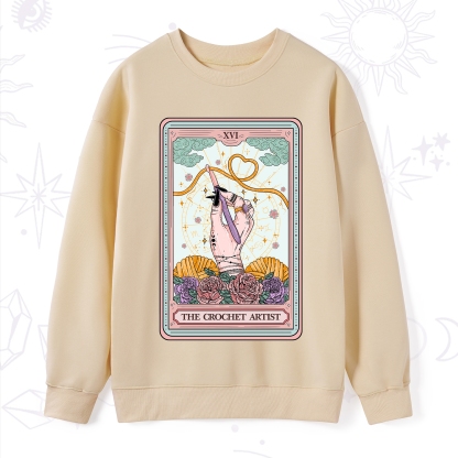 Purplehecate The Crochet Artist Tarot Card Sweatshirt