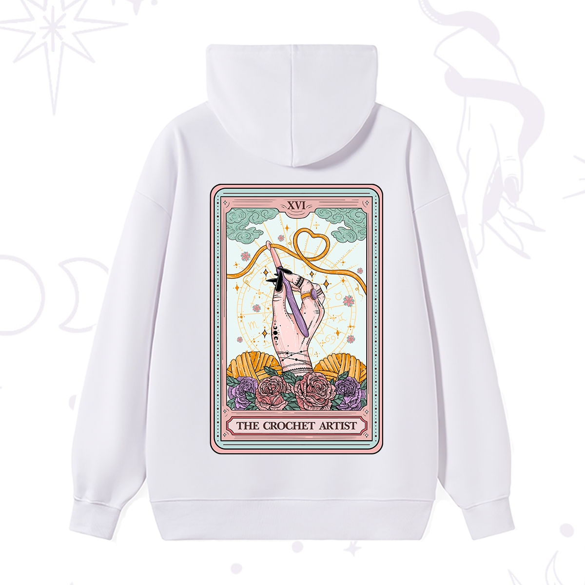 Purplehecate The Crochet Artist Tarot Card Hoodie