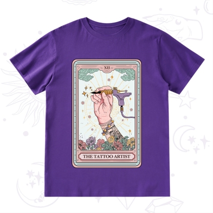 Purplehecate The Tattoo Artist Tarot Card T-Shirt