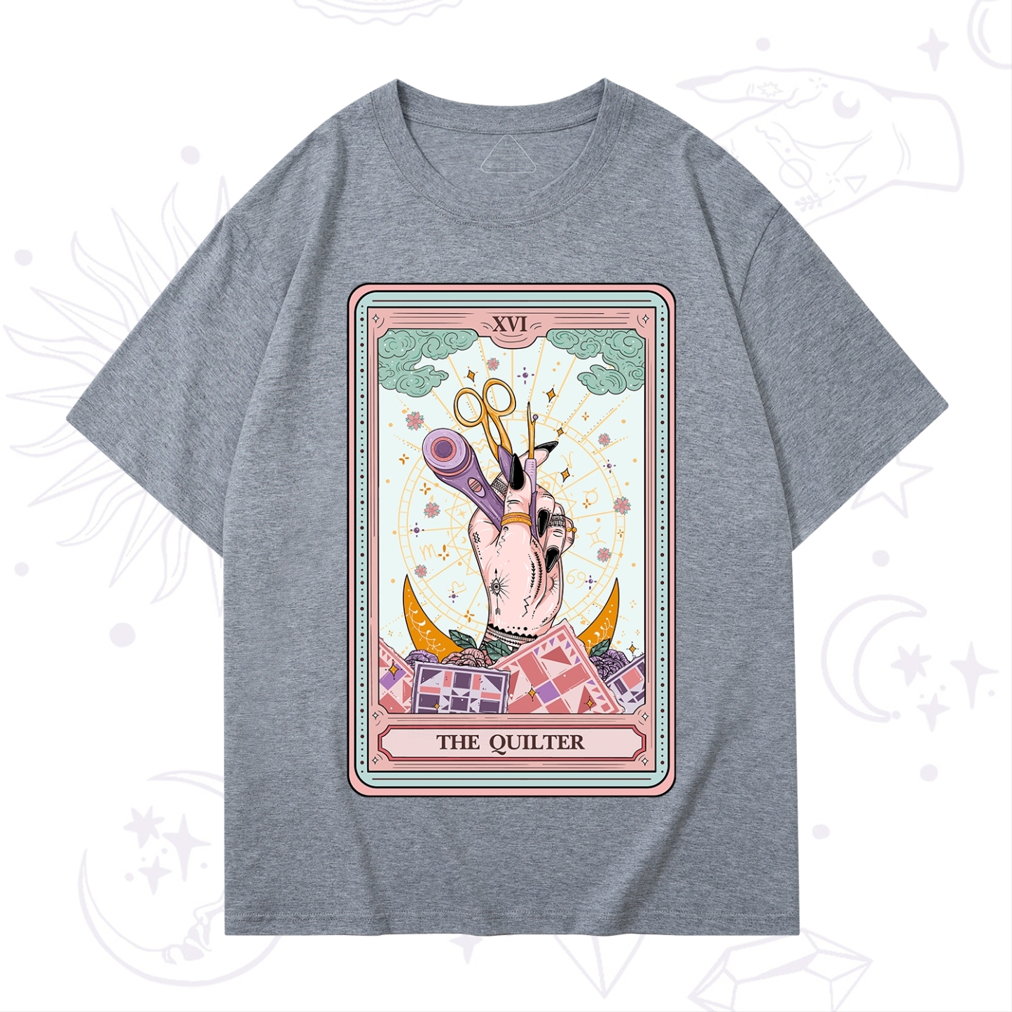 Purplehecate The Quilter Tarot Card T-Shirt
