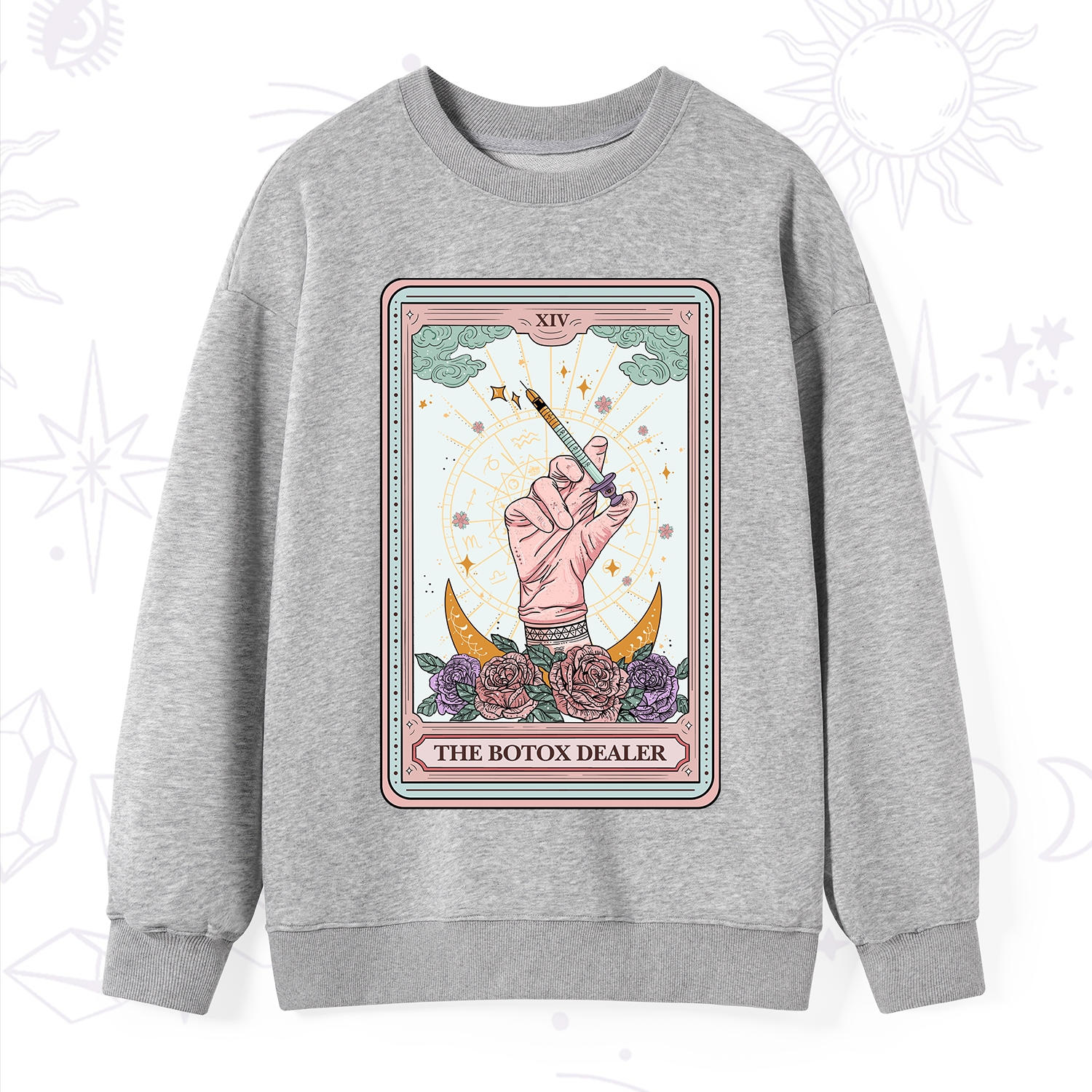 Purplehecate The Botox Dealer Tarot Card Sweatshirt