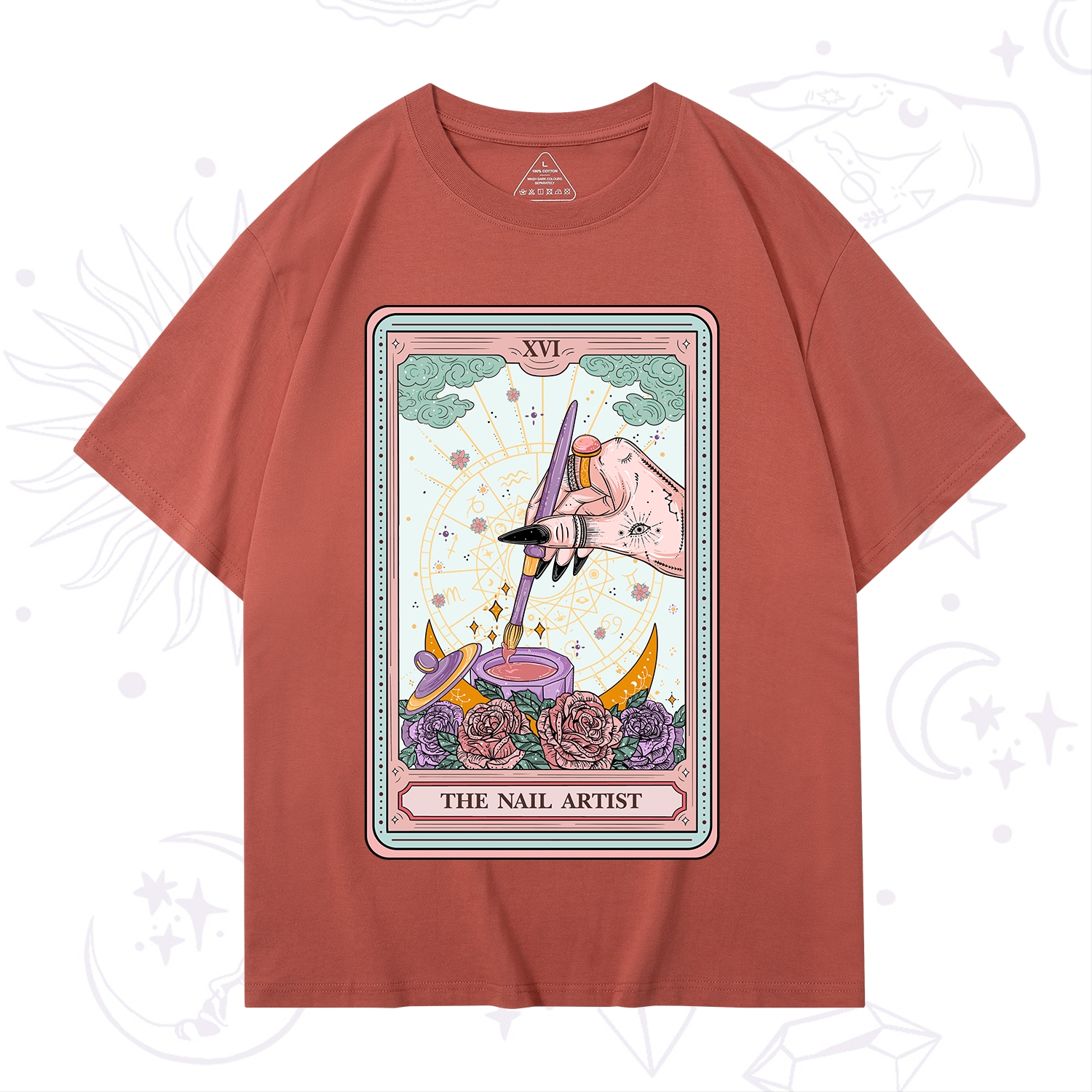 Purplehecate The Nail Artsit Tarot Card T-Shirt