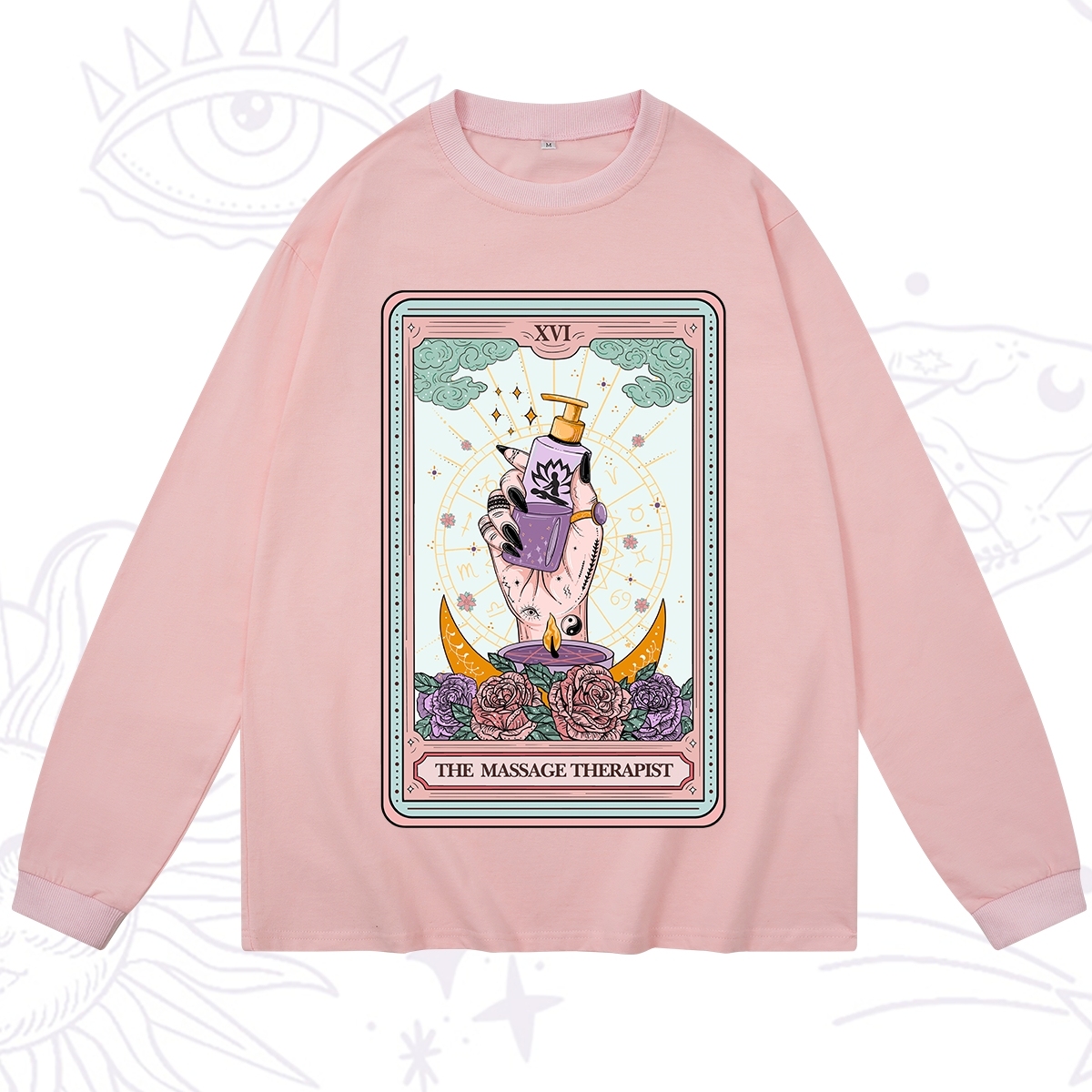 Purplehecate The Massage Therapist Tarot Card Long Sleeve T-Shirt