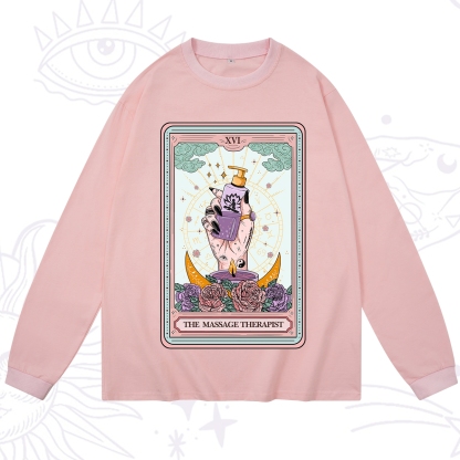 Purplehecate The Massage Therapist Tarot Card Long Sleeve T-Shirt