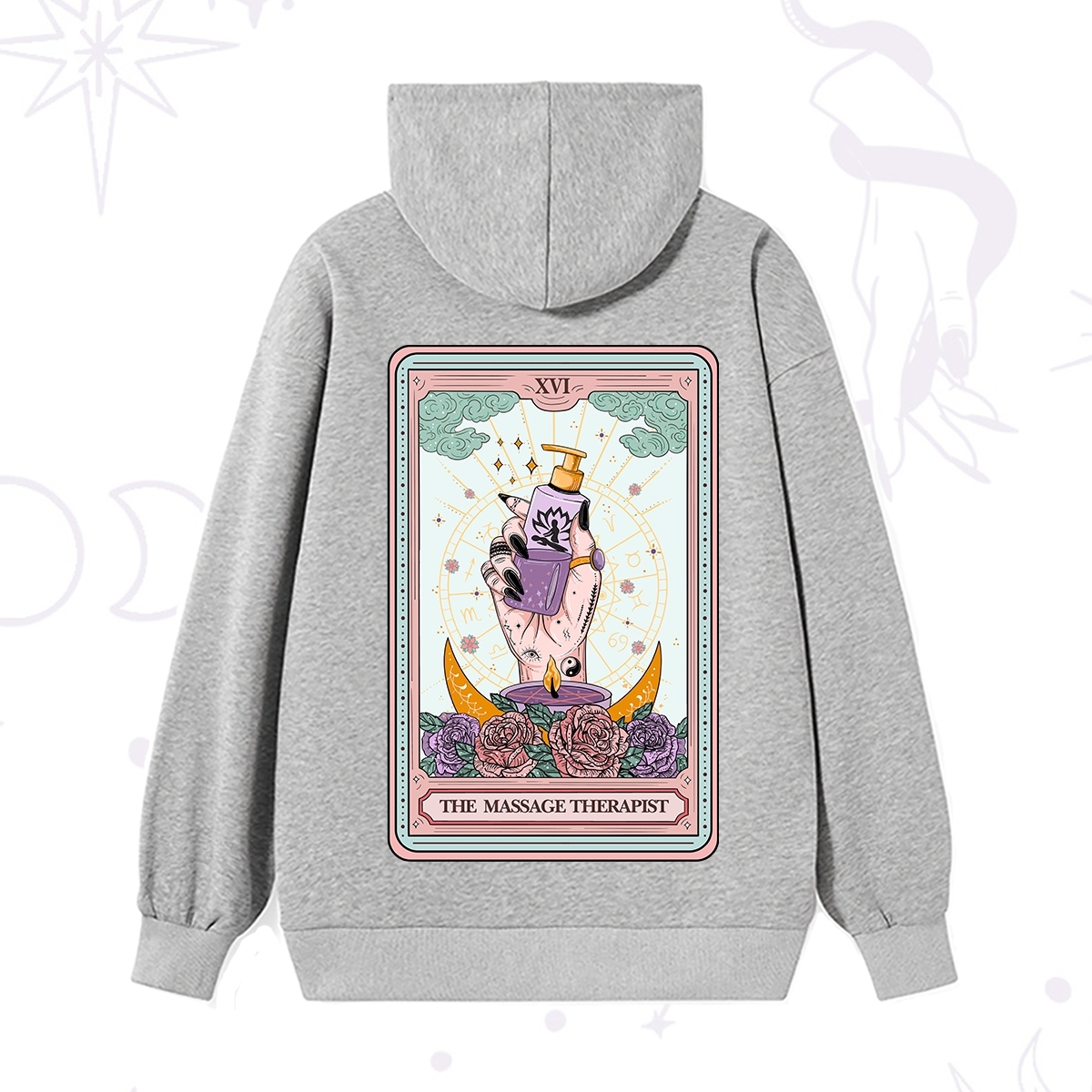 Purplehecate The Massage Therapist Tarot Card Hoodie