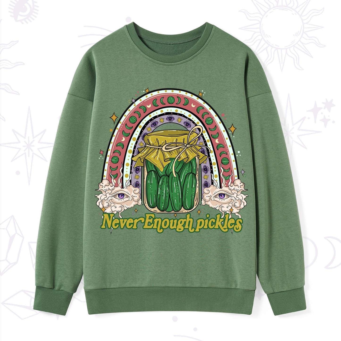 Purplehecate Never Enough Pickles Sweatshirt