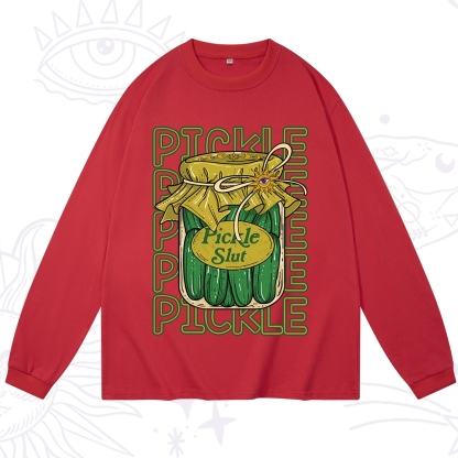 Purplehecate Pickle Slut Long Sleeve T-Shirt
