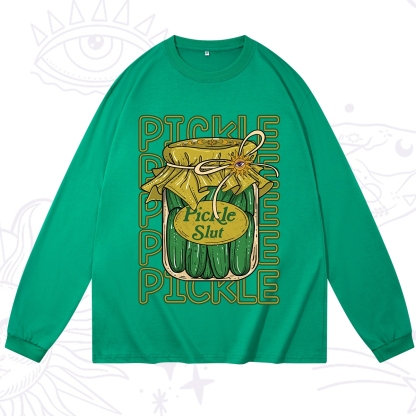 Purplehecate Pickle Slut Long Sleeve T-Shirt