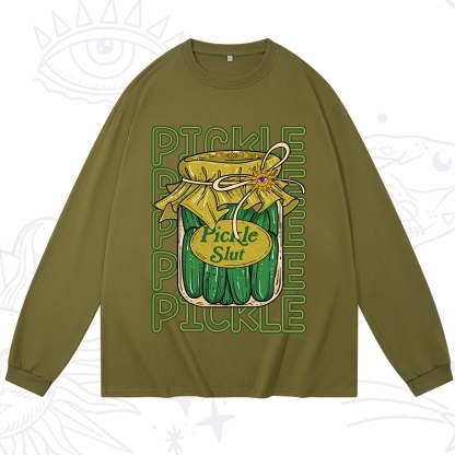 Purplehecate Pickle Slut Long Sleeve T-Shirt