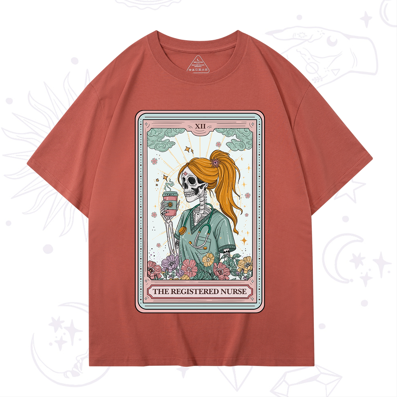 Purplehecate The Registered Nurse Skeleton Tarot T-Shirt