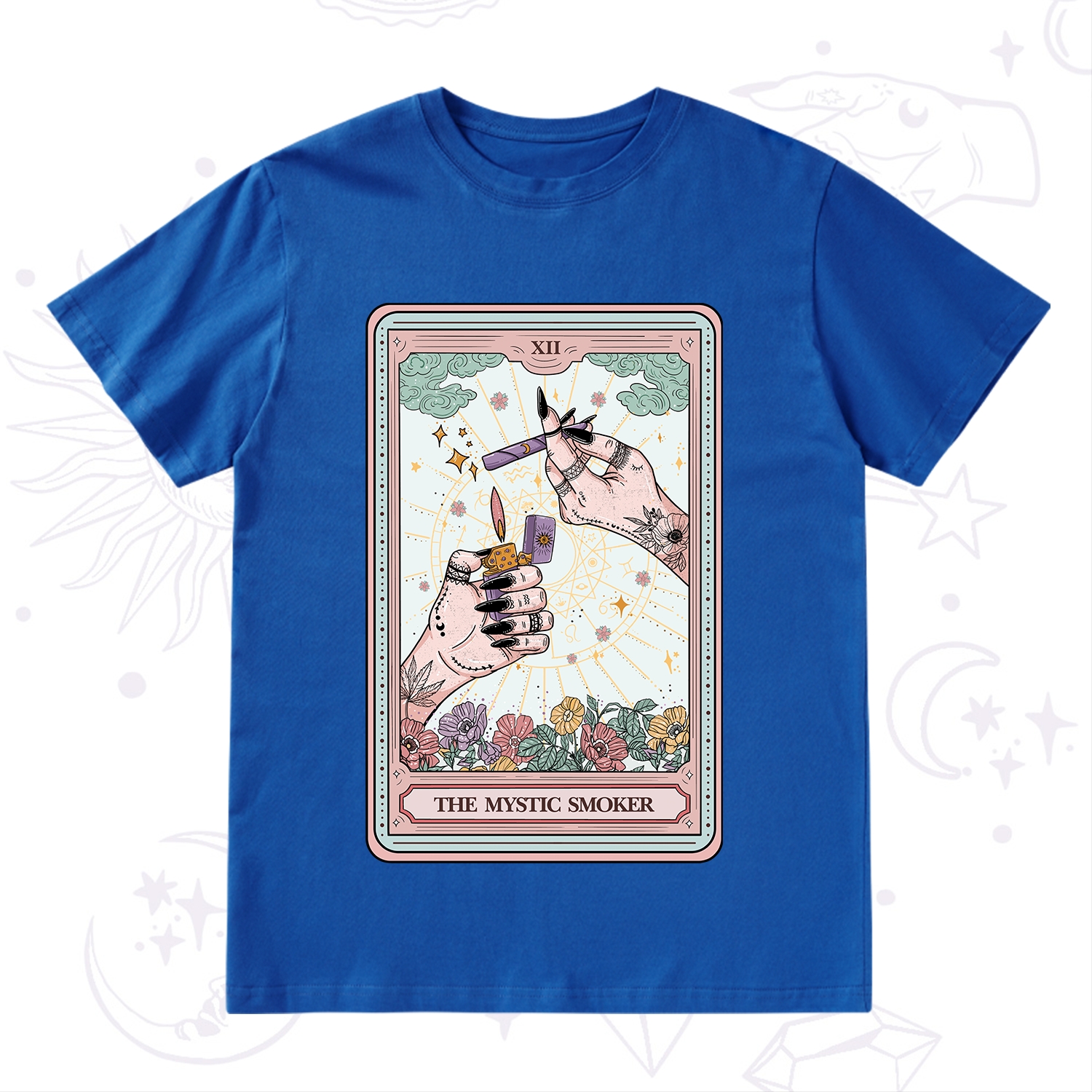 Purplehecate The Mystic Smoker Tarot Card T-Shirt