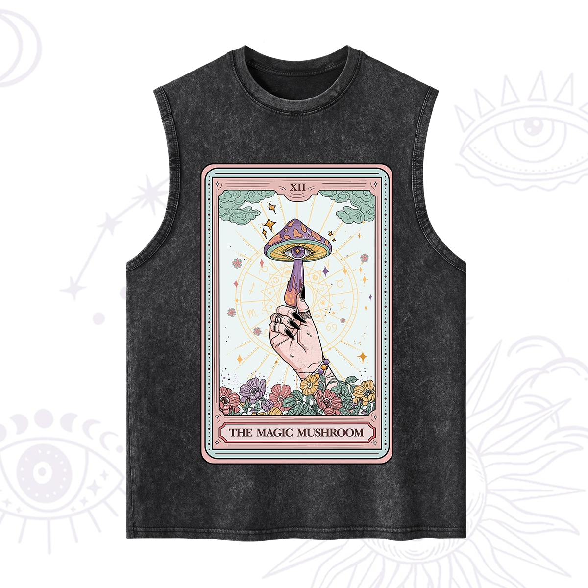 Purplehecate The Magic Murshroom Tarot Washed Tank