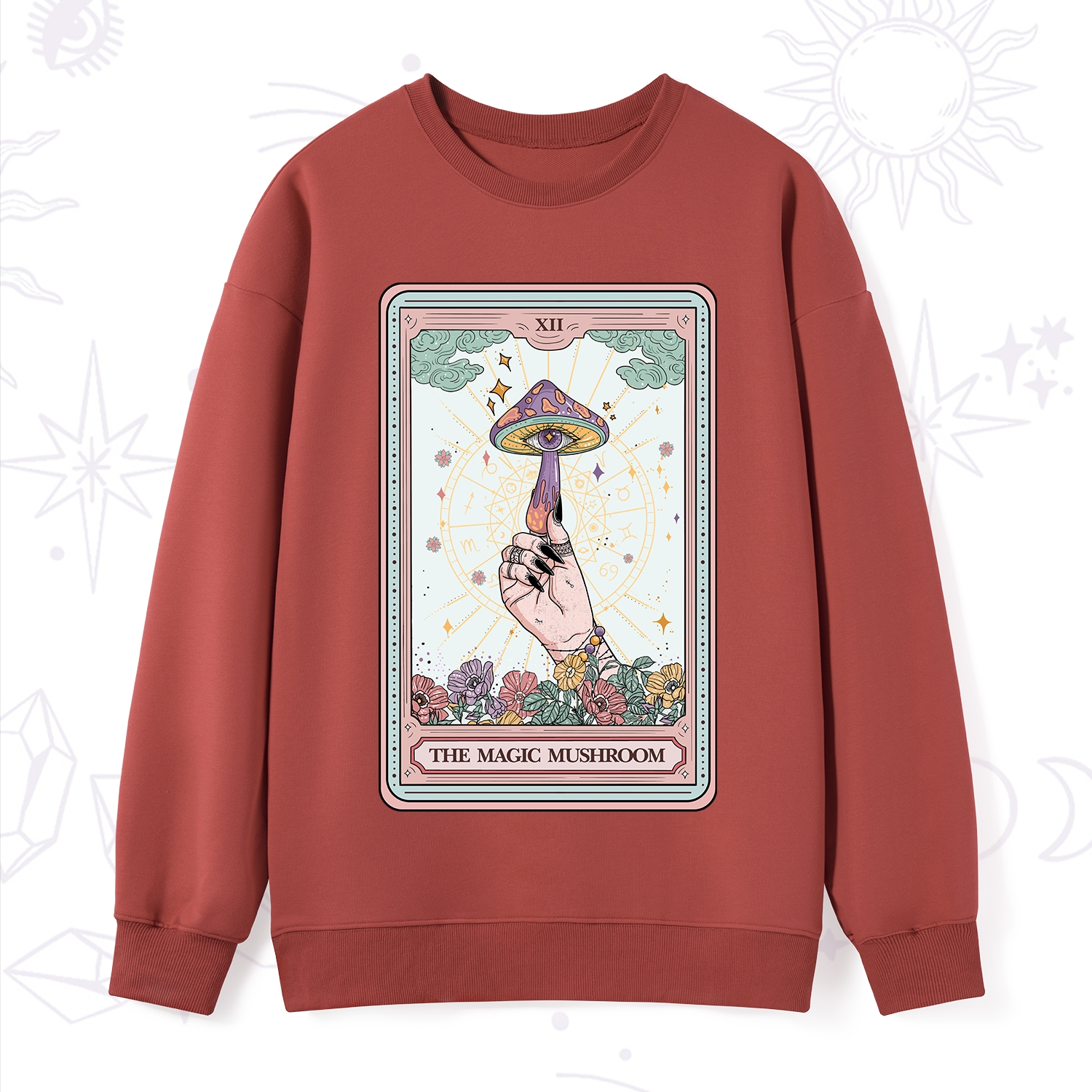 Purplehecate The Magic Murshroom Tarot Sweatshirt
