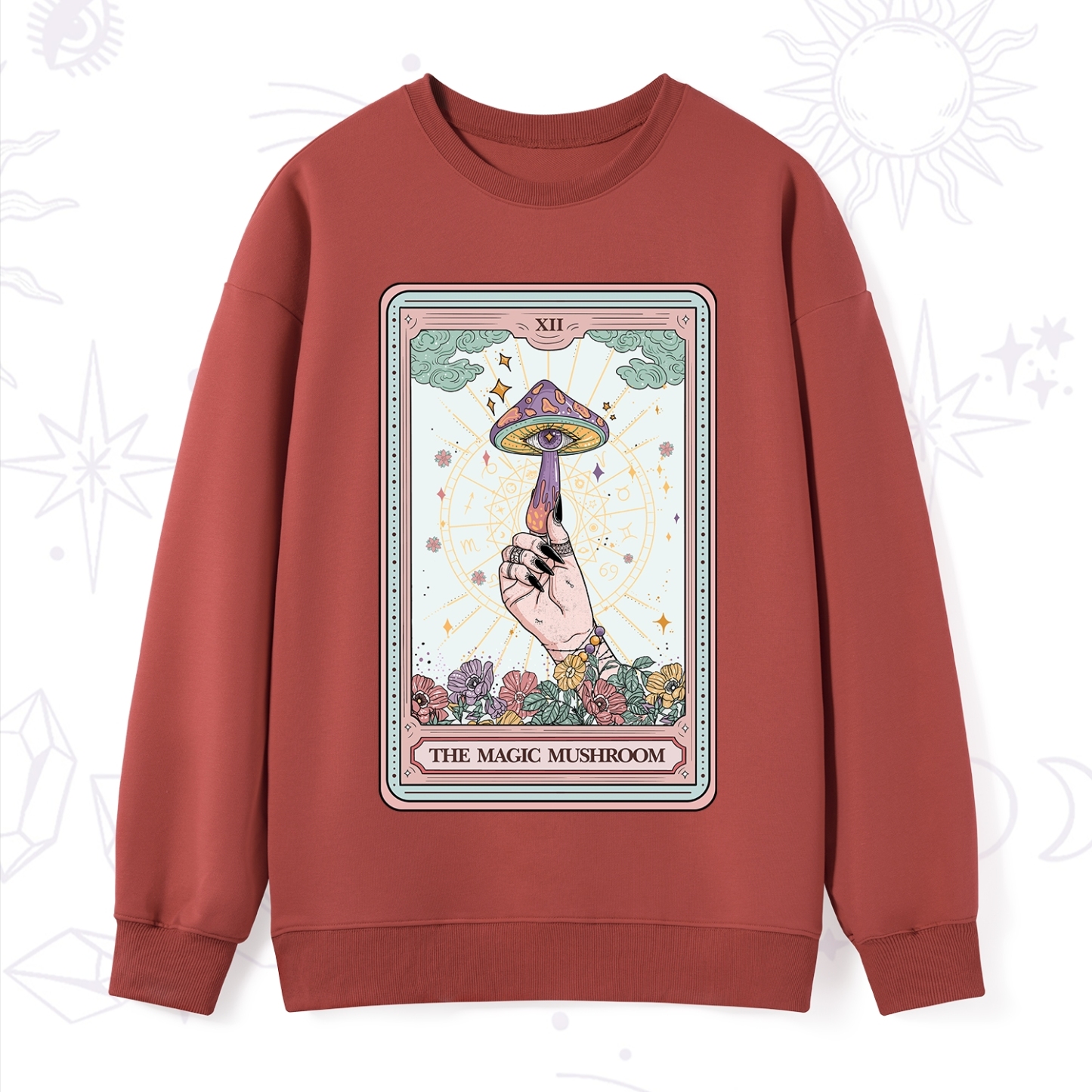 Purplehecate The Magic Murshroom Tarot Sweatshirt