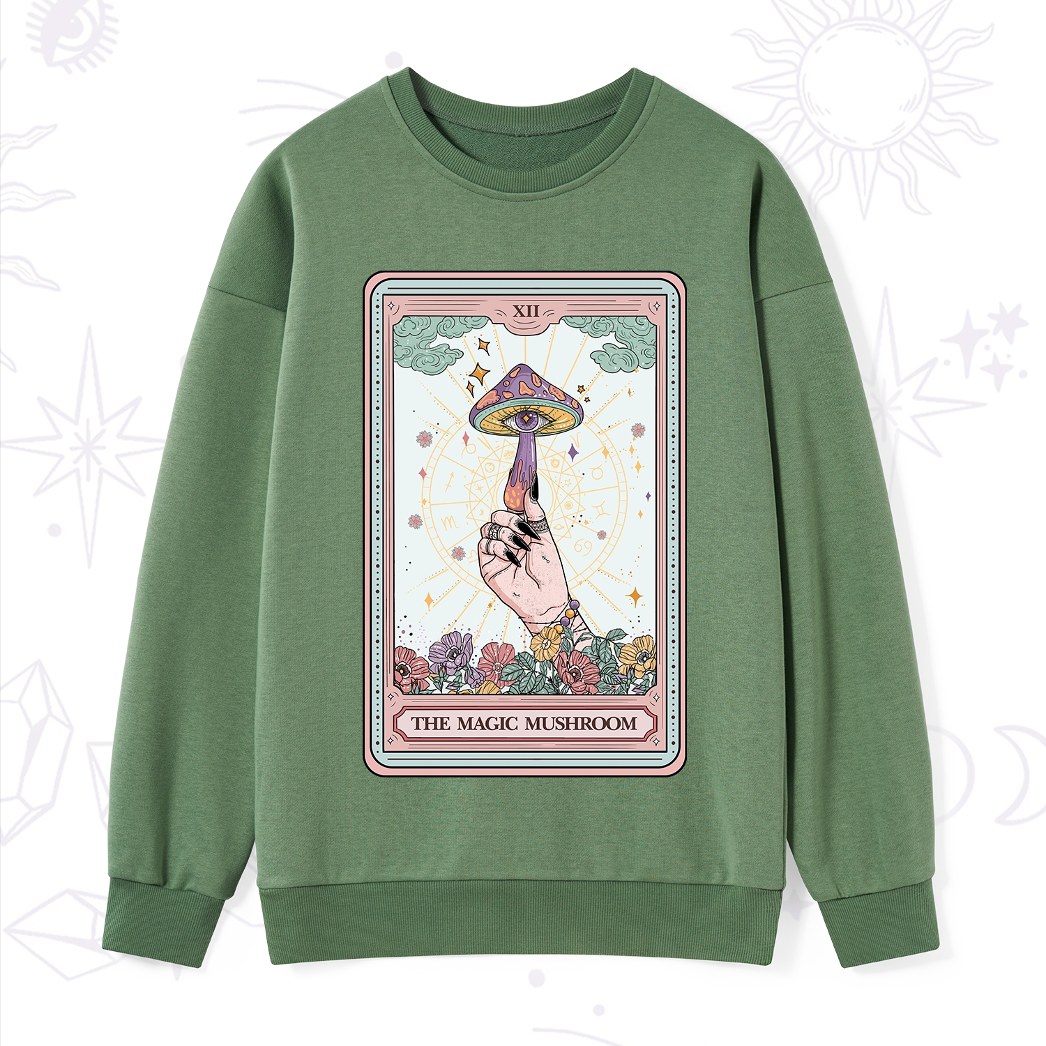 Purplehecate The Magic Murshroom Tarot Sweatshirt