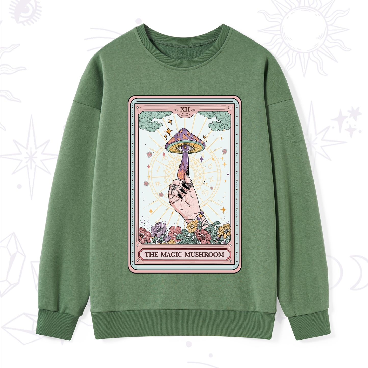 Purplehecate The Magic Murshroom Tarot Sweatshirt