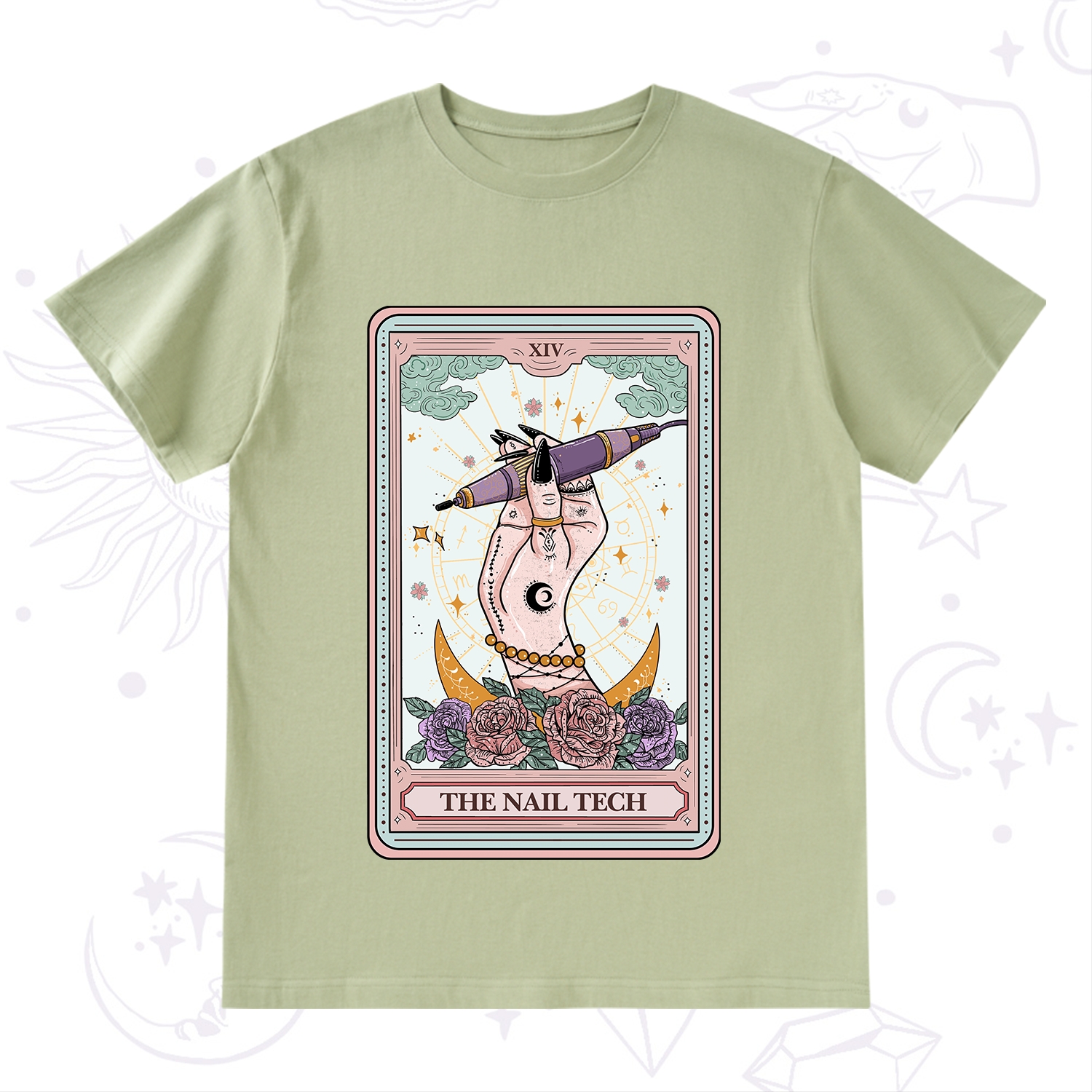 Purplehecate The Nail Tech Tarot Card T-Shirt