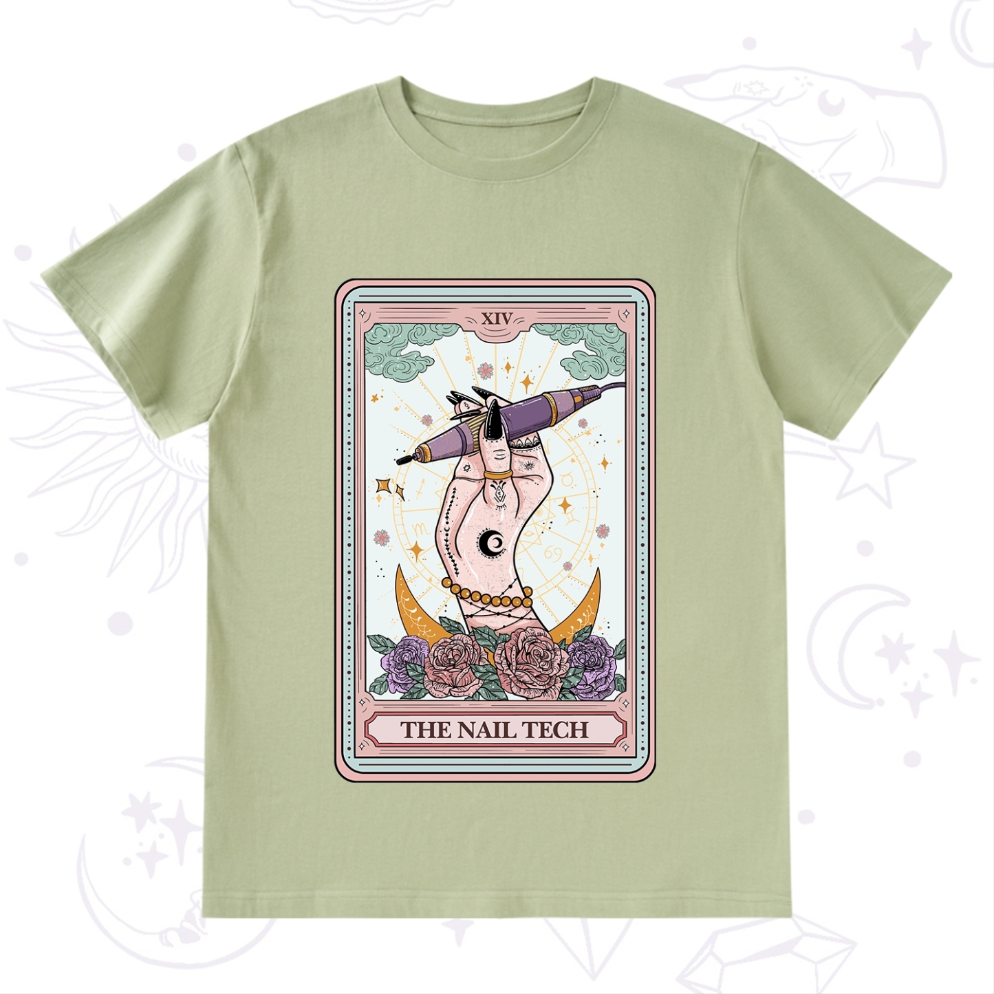 Purplehecate The Nail Tech Tarot Card T-Shirt