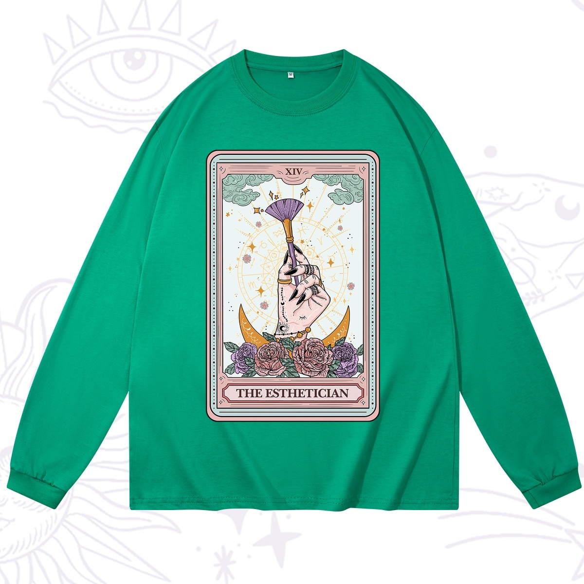 Purplehecate The Esthetician Tarot Card Long Sleeve T-Shirt