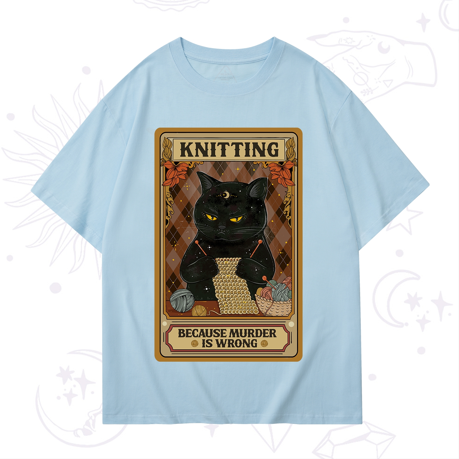 Purplehecate Knitting Because Murder Is Wrong T-Shirt