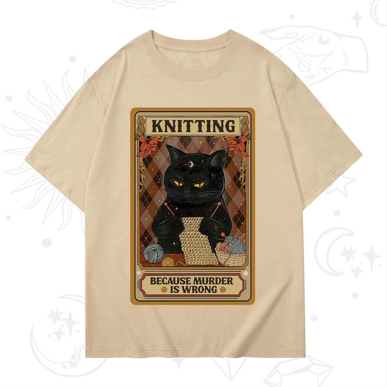 Purplehecate Knitting Because Murder Is Wrong T-Shirt