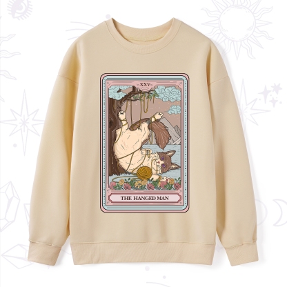 Purplehecate The Hanged Man Tarot Cat Sweatshirt