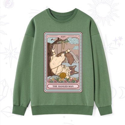 Purplehecate The Hanged Man Tarot Cat Sweatshirt