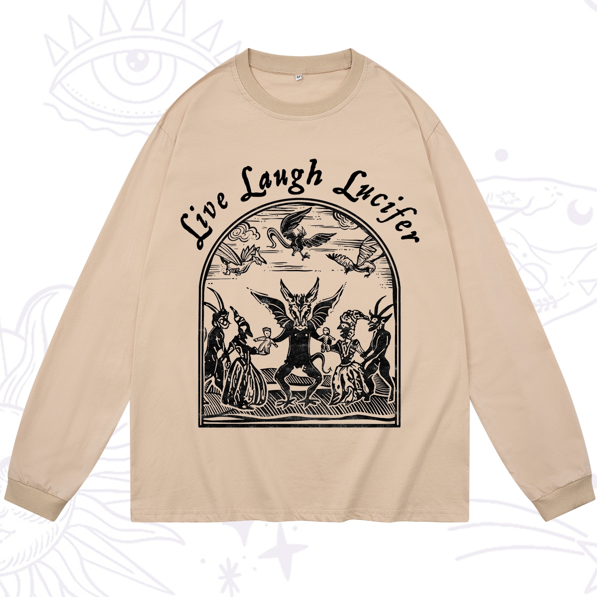 Purplehecate Live Laugh Lucifer Long Sleeve T-Shirt