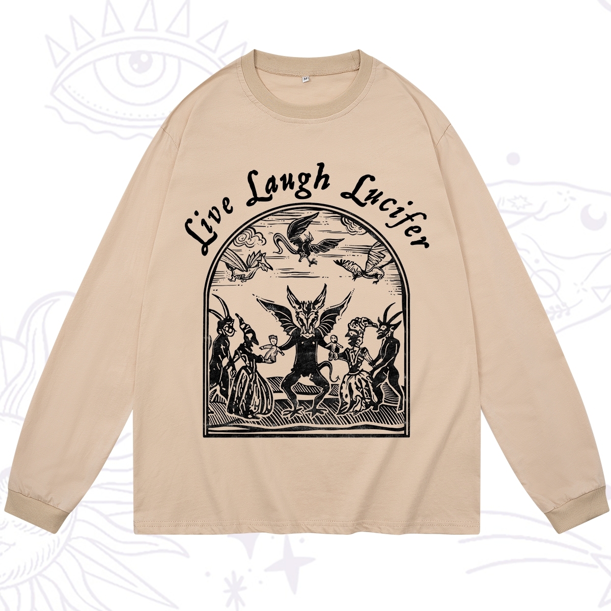 Purplehecate Live Laugh Lucifer Long Sleeve T-Shirt