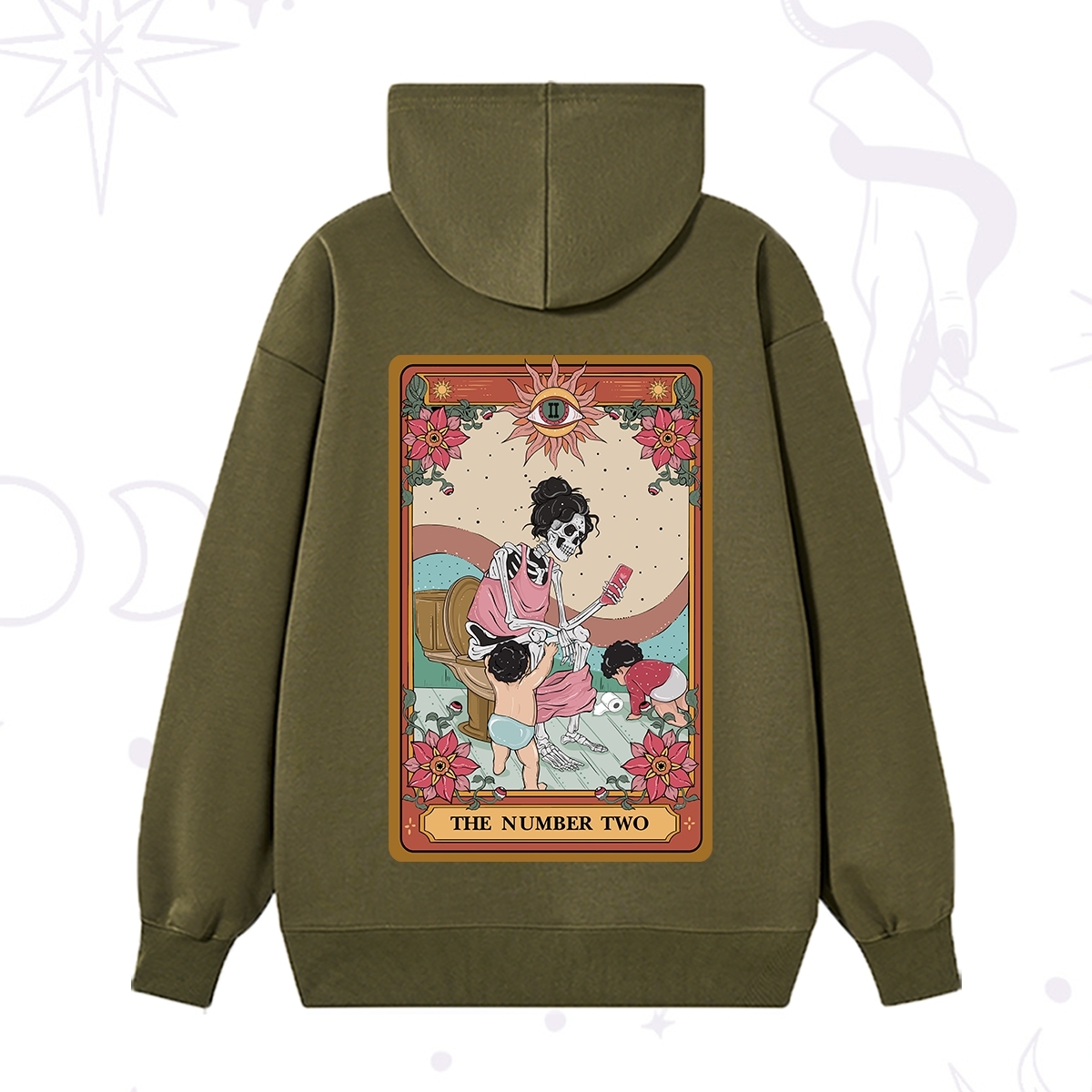 Purplehecate The Number Two Tarot Hoodie