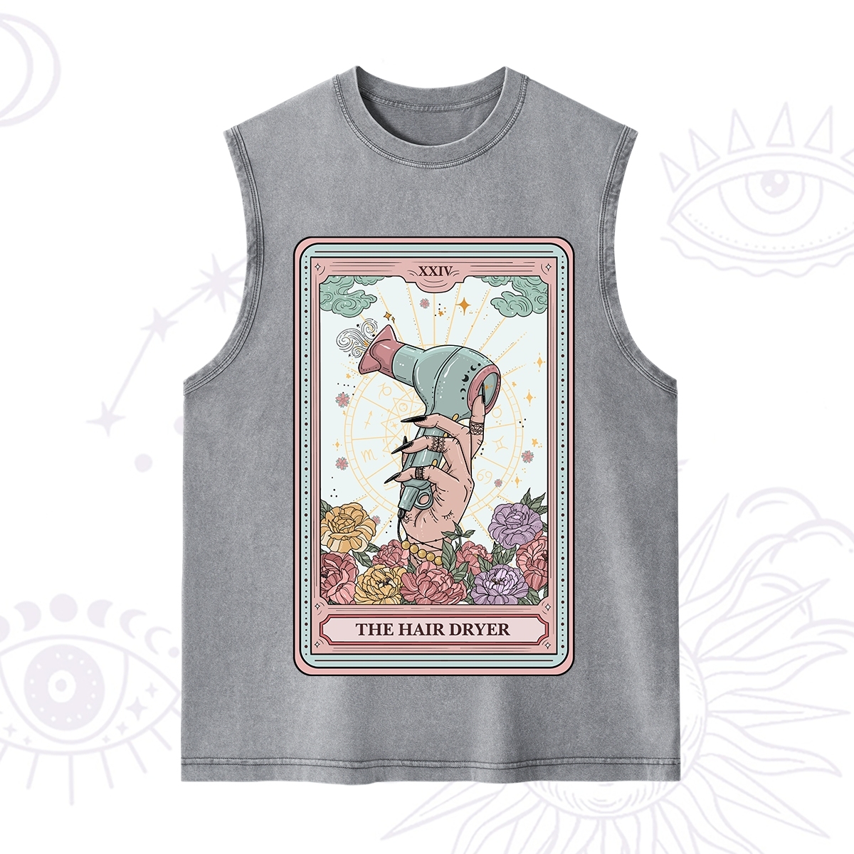 Purplehecate The Hair Dryer Life Tarot Washed Tank