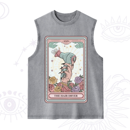 Purplehecate The Hair Dryer Life Tarot Washed Tank