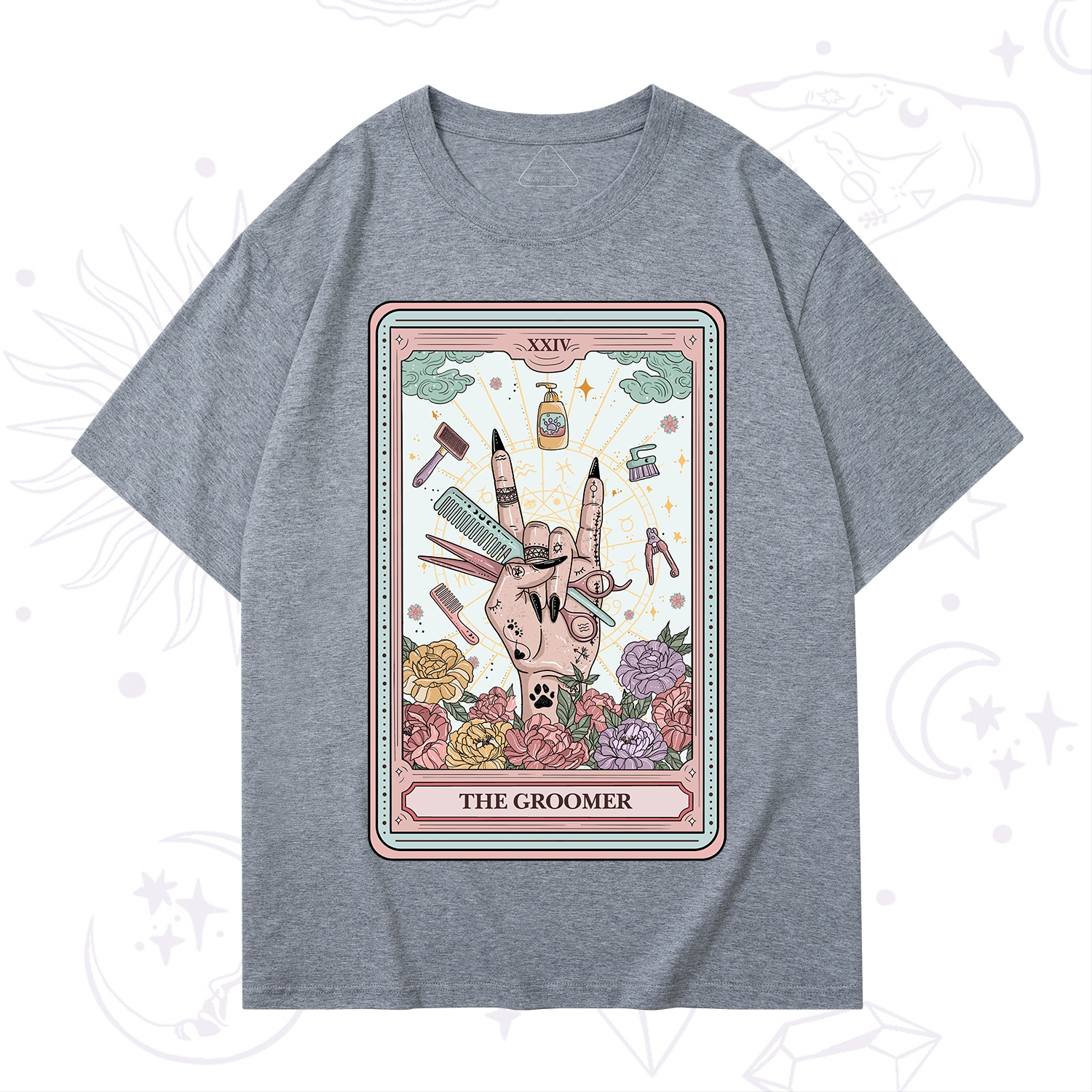 Purplehecate The Pet Groomer Tarot Card T-Shirt