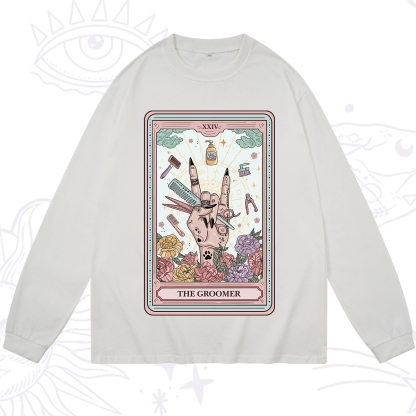 Purplehecate The Pet Groomer Tarot Card Long Sleeve T-Shirt