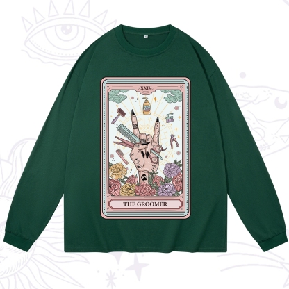 Purplehecate The Pet Groomer Tarot Card Long Sleeve T-Shirt