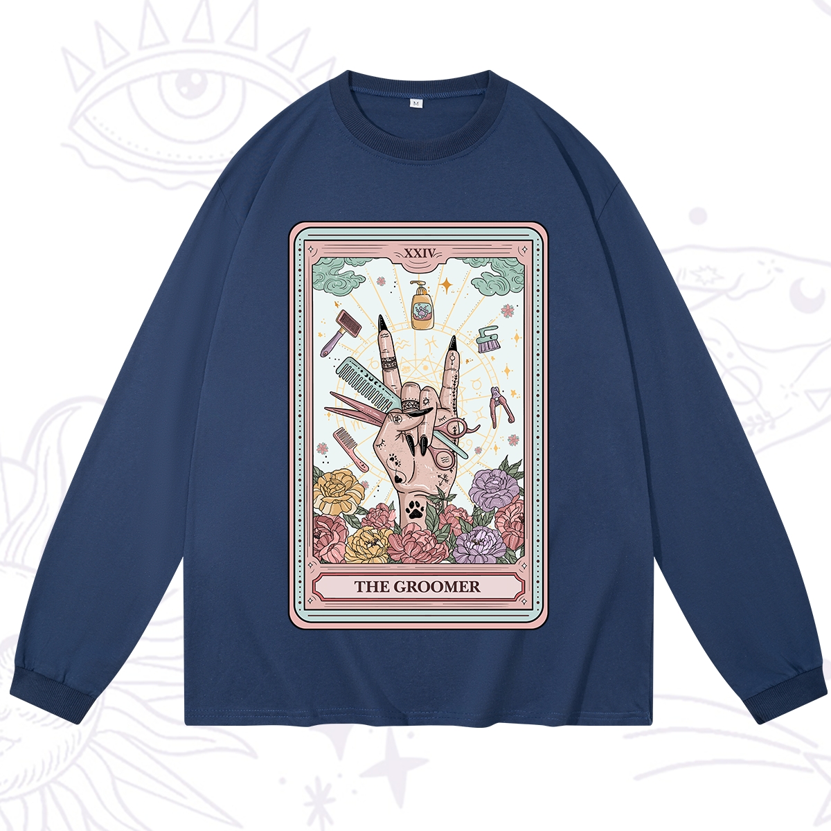Purplehecate The Pet Groomer Tarot Card Long Sleeve T-Shirt