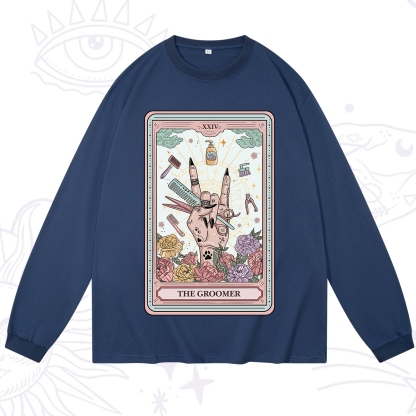 Purplehecate The Pet Groomer Tarot Card Long Sleeve T-Shirt
