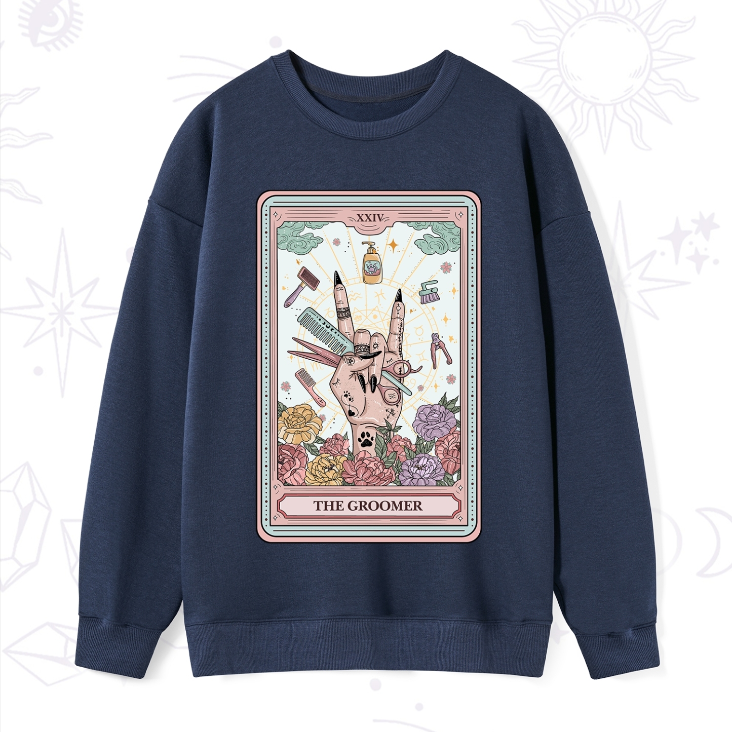Purplehecate The Pet Groomer Tarot Card Sweatshirt