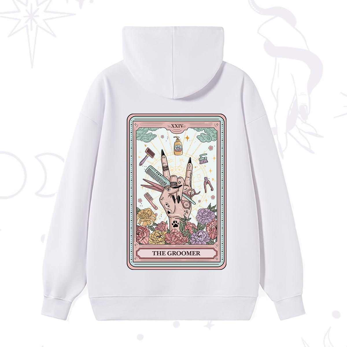 Purplehecate The Pet Groomer Tarot Card Hoodie