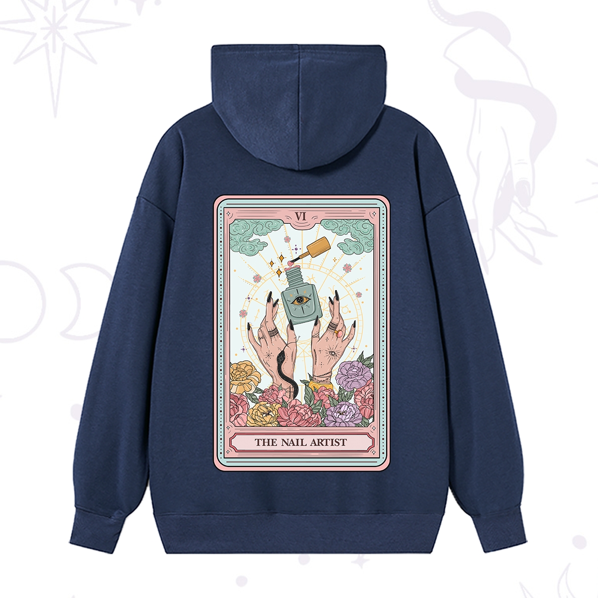 Purplehecate The Nail Artist Life Tarot Hoodie