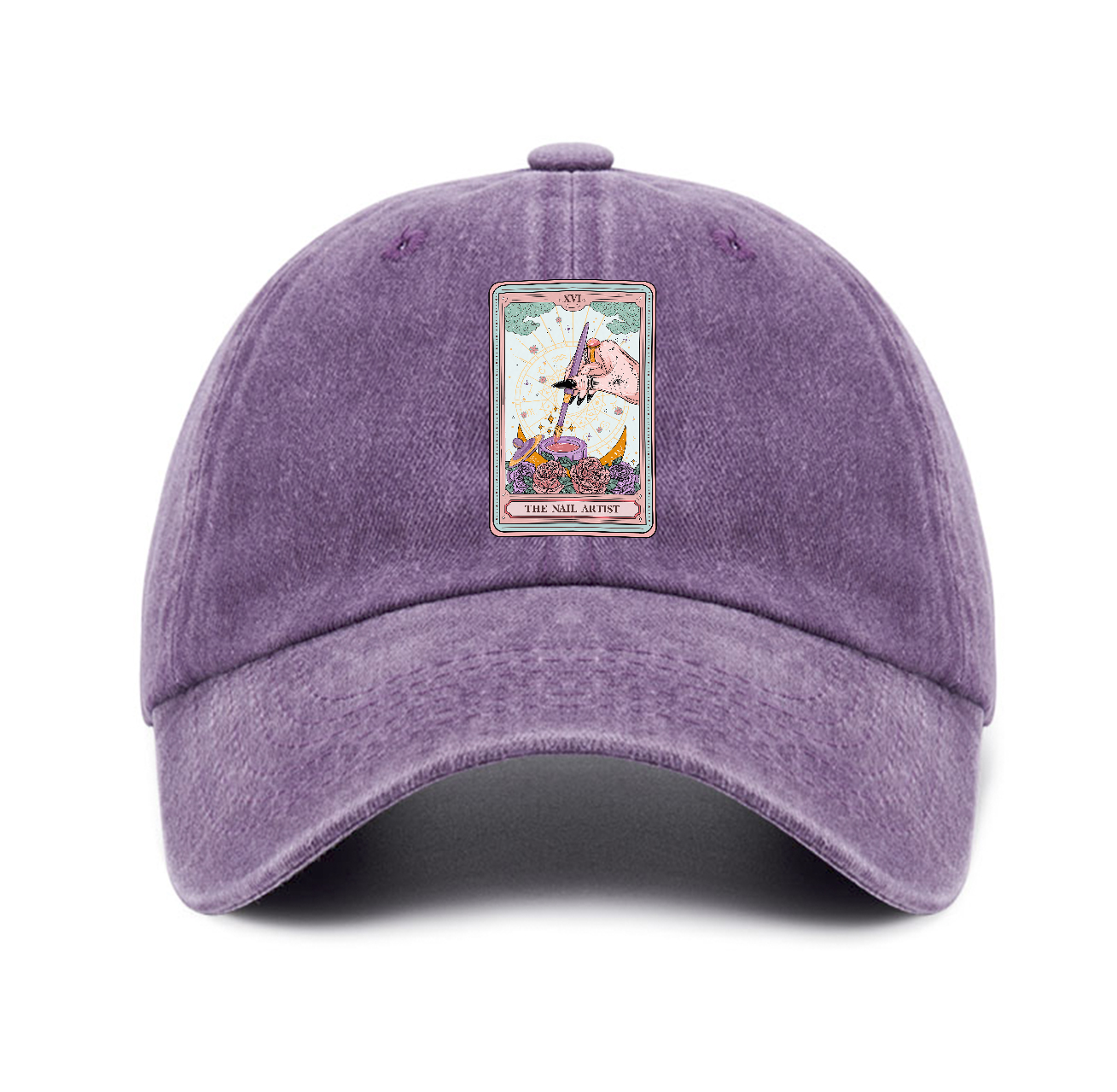 Purplehecate The Nail Artist Tarot Card Baseball Cap