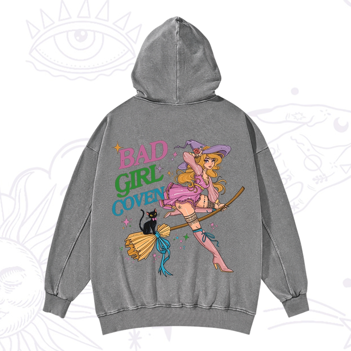 Purplehecate Bad Girl Coven Washed Hoodie