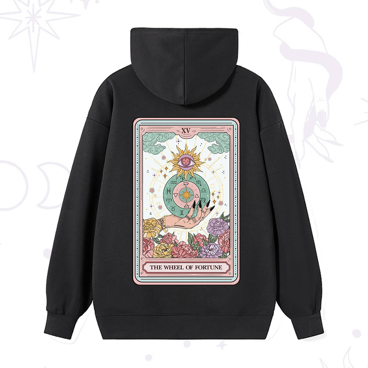 Purplehecate The Wheel of Fortune Tarot Card Hoodie
